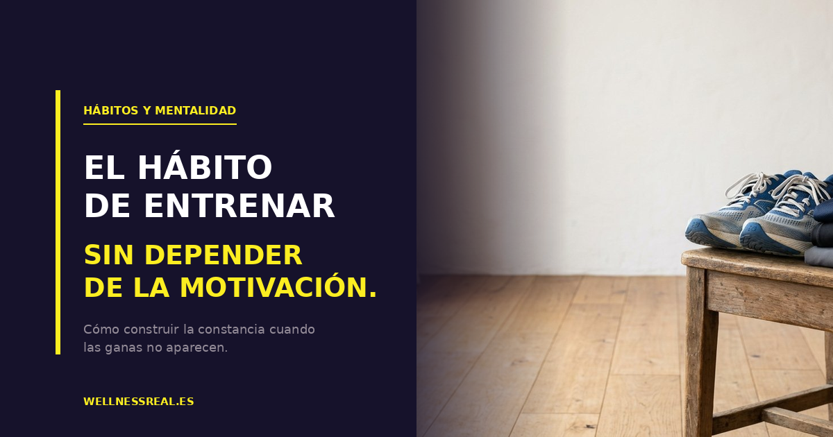 Zapatillas preparadas para entrenar junto a un banco